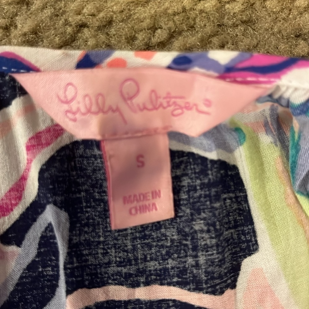 Lilly Pulitzer Alanna Cold Shoulder Top - Tipping Point Navy - Picture 6 of 8